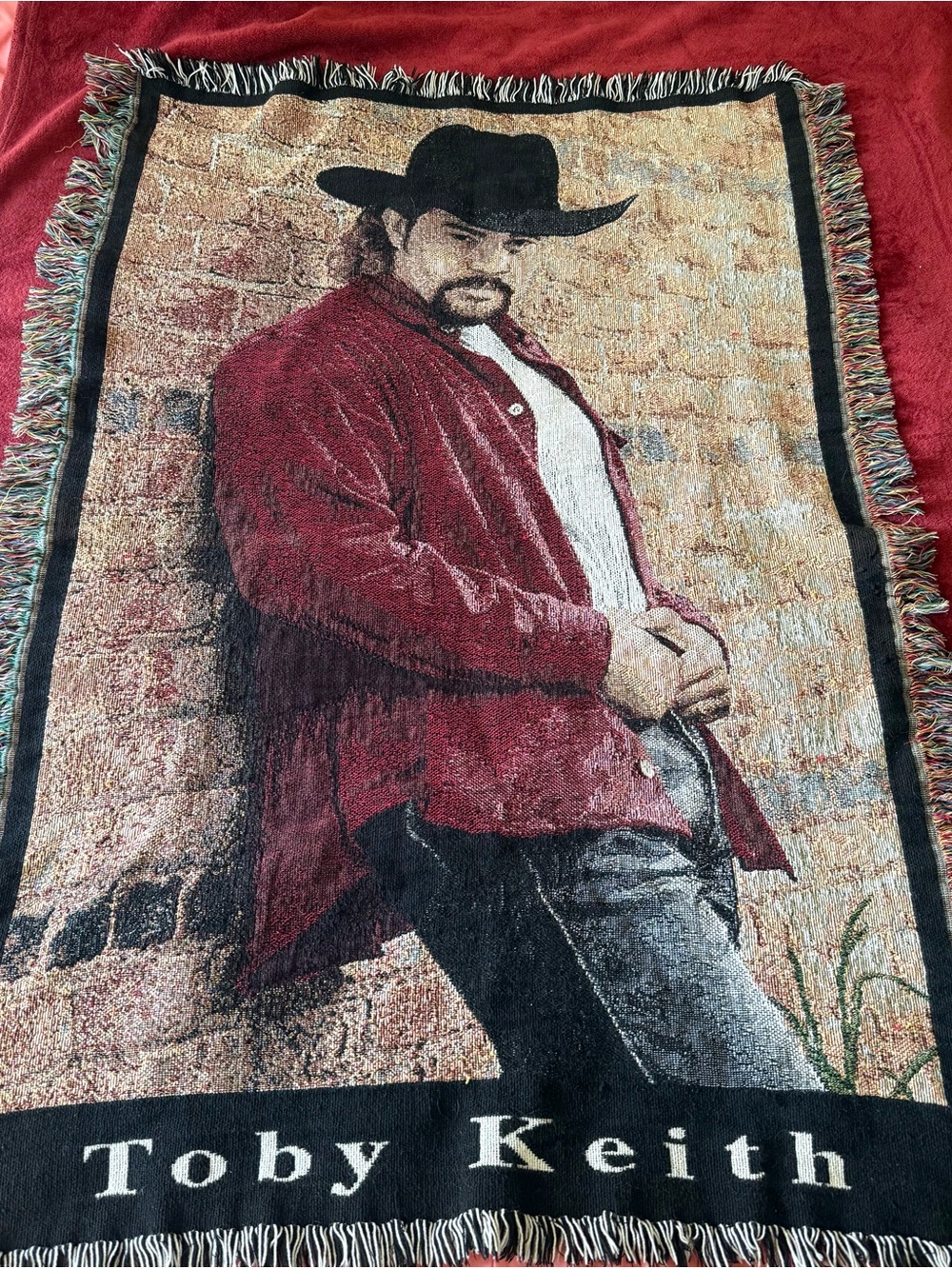 Vintage Toby Keith tapestry